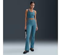 Leggings svasati a vita alta Nike Zenvy Rib - Donna - Blu L (IT 48-50)