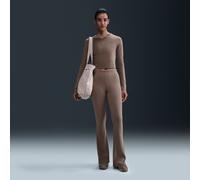 Leggings svasati aderenti con mini-costine Nike Sportswear Chill Knit - Donna - Marrone XXL (IT 56-58)