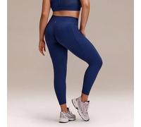Leggings taglie forti da 24" FeatherFit™ Sail On, in morbido tessuto che assorbe il sudore, con pannelli a costine, tasche laterali e effetto push-up, adatti per yoga, pilates e attività quotidiane 0X