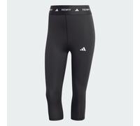 adidas Donna Techfit Capri Leggings Tights, BLACK, L