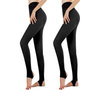 Leggings termici caldi da donna Hezeisoar, spessi, foderati in peluche, aderenti, lunghi, pantaloni elasticizzati, collant invernali da raga