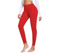 Leggings termici da donna, leggings in pile spessi, invernali, collant termici a vita alta, pantaloni foderati in pile di cotone, calze da jogging calde, trapuntate in pile, leggings da yoga da