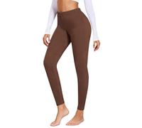 Leggings termici da donna, leggings in pile spessi, invernali, collant termici a vita alta, pantaloni foderati in pile di cotone, calze da jogging calde, trapuntate in pile, leggings da yoga da