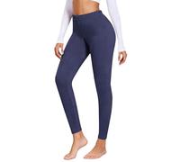 Leggings termici da donna, leggings in pile spessi, invernali, collant termici a vita alta, pantaloni foderati in pile di cotone, calze da jogging calde, trapuntate in pile, leggings da yoga da