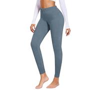 Leggings termici da donna, leggings in pile spessi, invernali, collant termici a vita alta, pantaloni foderati in pile di cotone, calze da jogging calde, trapuntate in pile, leggings da yoga da