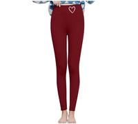 Leggings termici da donna spessi foderati in pile collant da donna stampa San Valentino caldi pantaloni da yoga invernali comodi morbidi lunghi Johns Outdoor Running Activewear palestra allenamento