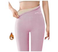 Leggings Termici Donna, Leggins Invernali Donna Lunghi Felpati con Pelo Interno Pesanti Ad Elevato Isolamento Termico Opachi Pantaloni Leggins Neri Calzamaglia Fuseaux Pantaloni Donna Neve
