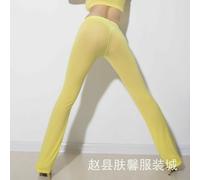 Leggings Trasparenti Sexy Da Donna Con Flare E Cotone Lucido Modello Erotico