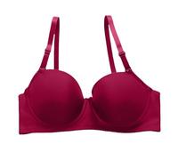 Leggings Vestire Lace Underwear Removable Double Shoulder Straps Back Double Buckle Thin of Female of Side Breasts Breathable Bra with Ring Sexy Bra Set di strumenti senza fili, rosso, S