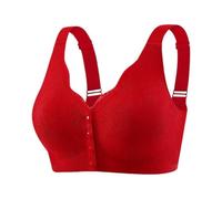 Leggings Yoga Cotone non Marking Underwear Donna Thin of The Front Open Buckle Comfortable Gathering Anti Sagging Gilet Bra Leggings Caldi Bambino, rosso, XL
