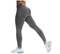 Leggings Yoga Donna Vita Alta Tummy Control Push Up Pantalone da Ginnastica Eleganti Quattro Vie Stretch Pantacollant Nero Leggeri Leggings Yoga Taglia Forte Plus Size per Fitness
