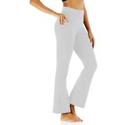 Leggins a Zampa Donna Leggeri Pantaloni Yoga Cotone Comodi Pantalone Flare Con Tasche Eleganti Elegante Pantaloni Lavoro Neri Controllo Della Pancia Leggins Morbidi Per Palestra Casual Jazz Pilates
