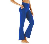 Leggins a Zampa Donna Leggeri Pantaloni Yoga Cotone Comodi Pantalone Flare Con Tasche Eleganti Elegante Pantaloni Lavoro Neri Controllo Della Pancia Leggins Morbidi Per Palestra Casual Jazz Pilates
