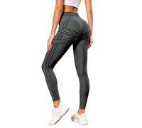Leggins Anticellulite Donna 3D Push Up Sculpture Lipedema a Compressione Controllo Graduata Anti Cellulite Leggins Sportivi Donna Vita Alta Leggings Anticellulite Fitness Yoga Sports (01-grey, M)