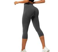 Leggins Anticellulite Donna Corti Leggins Corti Donna Estivi Compressione Graduata Pantaloncini Leggings Anti Cellulite Push Up Sculpture Lipedema Leggings Sportivi Vita Alta Senza per Fitness Yoga