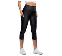 Leggins Donna Curvy Leggins Circolazione Pantaloni Seven Yoga Pantaloni Tight Drying Women S Quick Elastic Point Riflettente Yoga Panta Anticellulite Donna Tuta Black M