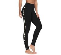 Leggins Donna Curvy Leggins Leopardati Donna Leggings for Women Butt Lifting Booty Tights High Waist Stretchy Pants Yoga Tights Imbottiti Modellanti Black L