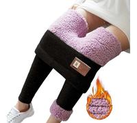 Leggins Donna Push Up - Leggings Donna Sportivi Leggings Invernali Foderati in Pile Termico per Pantaloni Elasticizzati alla Caviglia con Vita Alta e Texture Morbida Come Una Nuvola (Black XL)