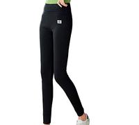 Leggins Felpati Donna Fodera in Pile Elasticizzati 3XL Pantaloni Termici Calda Trekking Curvy Leggins Invernali Montagna Taglie Forti Pantaloni Felpati Lunghi Vita Alta Collant Termici Leggins Termici