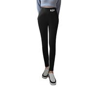 Leggins Invernali Donna, Leggings Donna Termici Foderati in Pile Ispessito Leggins Felpati Collant Caldo Leggings Termici Vita Alta Opachi Pantaloni Pile Calzamaglie Termiche Fuseaux Leggins Neri