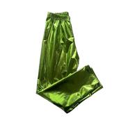 Leggins metallici 2026 per ragazze per bambini più piccoli. Pantaloni elasticizzati e comodi per il tempo libero per tutti gli abiti primaverili ed estivi., verde, 9-10 Anni