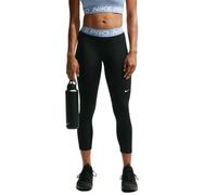 Leggins Nike Pro Mid-Rise Crop - black/work blue/white - Nero (M)