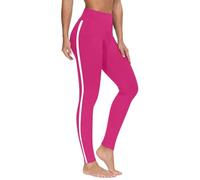 Leggins Palestra Donna Push Leggins Microfibra Leggings for Women Butt Lifting Booty Tights High Waist Stretchy Pants Yoga Tights Donna Neri Termici Hot Pink XXL