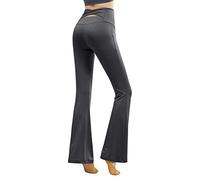 Leggins Pantaloni Casual da Donna Elastici a Vita Alta Elastici a Vita Alta Casual da Donna Pantaloni Sportivi da Corsa Pantaloni Sportivi da Corsa Fuseaux Donna Invernali Leggings Termico (Grey, M)