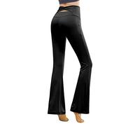 Leggins Pantaloni Casual da Donna Elastici a Vita Alta Elastici a Vita Alta Casual da Donna Pantaloni Sportivi da Corsa Pantaloni Sportivi da Corsa Fuseaux Donna Invernali Leggings Termico (Black, M)