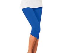 Leggins Sportivi Donna 3/4 Coprenti Pinocchietto Opaco Yoga Pants Elasticizzati Leggings Palestra Pantaloni Morbidi e Confortevoli Jogging Fitness per Tempo Libero
