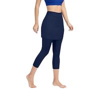 Leggins Sportivi Donna 3/4 Push up a Vita Alta Yoga Pants Elasticizzati Pantaloni della Tuta Larghi Traspirante Elastici Cuciture Pantacollant Anticellulite per Fitness, Pilates, Sport, Gym, Running