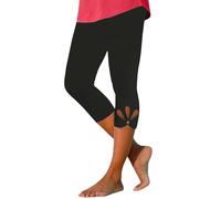 Leggins Sportivi Donna Palestra Sportivi Controllo Della Pancia 3/4 Leggins Capri Push Up Elastici Opaco Pantaloni Yoga Slim Fit Lunghi Abbigliamento Sportivo Jogging Senza Cuciture Running Collant