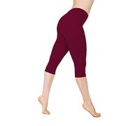 Leggins Sportivi Donna Sport Push Up Pantaloncini Leggings 3/4 Vita Alta Opaco Scrunch Tasca Leggings Capri Taglia Grande Anticellulite Elastici Leggings Traspiranti Training Gym Palestra Offerte,