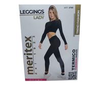 LEGGINS TERMICO INVERNALE DONNA IMBOTTITO CON PELLICCIA ELASTICIZZATO MERITEX