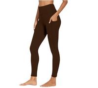 Leggins Vita Alta Donna Push up a Elastici Yoga Fitness Jogging Leggings Palestra Pantaloni Corsa Comodi Morbidi Eleganti Controllo della Pancia per Pilates, Sport, Gym, Running