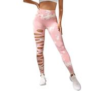 Leggins Vita Alta Donna Push up a Opaco Booty Scrunch Pantaloni della Tuta Larghi Elasticizzati Delicati sulla Pelle Sensibile Cuciture Pantacollant Anticellulite per Fitness, Palestra e Tempo Libero