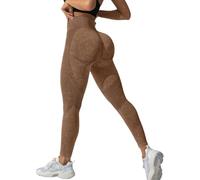 Leggins Vivacuerpo 3D Anticellulite Leggings a Compressione 3D Anticellulite Viva Corpo Leggings Sportivi Dimagrante Vita Alta Senza Cuciture Pantaloni Sportivi Corsa Yoga e Fitness, 03-caffè, L