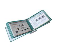 Leggio A Muro, Organizzatore Da Scrivania Per Documenti - Espositore Per Cataloghi, Pannello Fronte-retro A 10 Pagine, Formato A4, Porta Documenti Da Scrivania(Green)