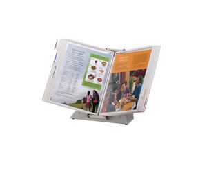 Leggio antibatterico - da tavolo - 10 buste - A4 - bianco - Djois