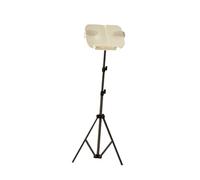 Leggio con vassoio for libri regolabile in altezza, facile da girare con una sola mano con clip, for studio, aula, conferenza, auditorium(White)
