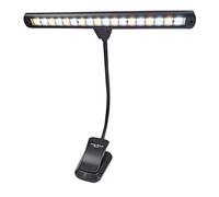 Leggio da orchestra extra largo, con 18 LED, ricaricabile, USB, per pianoforte, scrivania, lampada da lettura
