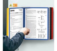® Leggio Da Parete - 10 Pannelli A4 - Porta Documenti Multicolore per Sale Espos