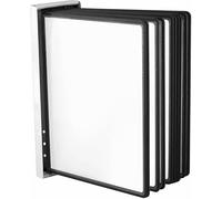 Leggio Da Parete | Leggio a Muro | 10 Pannelli, Formato A4, Colore Nero