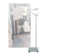 Leggio Da Pavimento, Altezza Regolabile 25-110 Cm, Pannello Leggio Mobile Dimensioni 29x23 Cm Con 7 Fermalibri, For Libri Di Testo