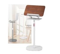Leggio Da Pavimento, Base Girevole A 360°, Supporto For Lettura Doppio Uso 2 In 1, Altezza Regolabile, For Tablet, Laptop, Ricette E Libri Di Testo.(White,Adjustable 51-119cm)