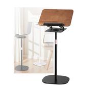 Leggio Da Pavimento, Base Girevole A 360°, Supporto For Lettura Doppio Uso 2 In 1, Altezza Regolabile, For Tablet, Laptop, Ricette E Libri Di Testo.(Black,Adjustable 51-119cm)