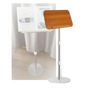 Leggio Da Pavimento, Capacità Di Carico 25 Kg, Angolazione E Altezza Del Pannello Regolabili, For Ricette, Libri Di Testo E Spartiti Musicali(Wood color,Adjustable 60-110cm)
