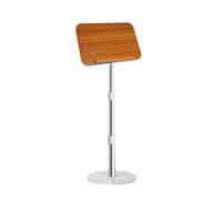 Leggio Da Pavimento, Dimensioni Pannello 39x26 Cm, Altezza Regolabile, Capacità Di Carico 25 Kg For Spartiti, Ricette E Libri Di Testo.(Wood color,Adjustable 45-75cm)