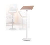 Leggio Da Pavimento, Dimensioni Pannello 39x26 Cm, Angolo Regolabile A 180°, Altezza Regolabile, For Spartiti Musicali, Libri Di Testo(White,Adjustable 50-170cm)