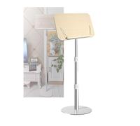 Leggio Da Pavimento, Pannello Leggio Dimensioni 39x26 Cm, Angolazione Regolabile, Portata 25 Kg For Ricette E Libri Di Testo(White,Adjustable 60-110cm)